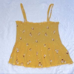 Yellow Floral Tank